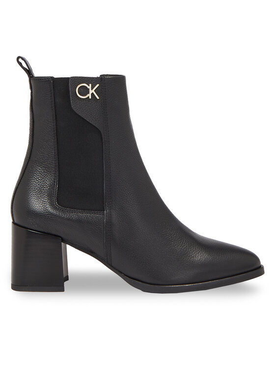 Botine Calvin Klein Almond Chelsea Boot W/Hw 55 HW0HW01814 Ck Black BEH