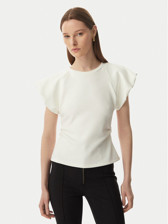 Rinascimento Rinascimento Blusa CFC0128153003 Crema Slim Fit