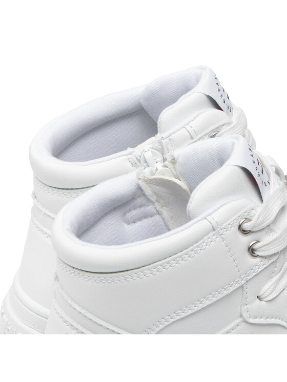 Tommy Hilfiger Tommy Hilfiger Sneakersy High Top Lace-Up Sneaker T3A9-32339-1435 S Biały