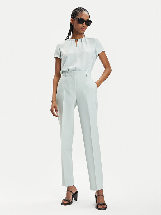 Calvin Klein Calvin Klein Čino bikses K20K205959 Zaļš Slim Fit