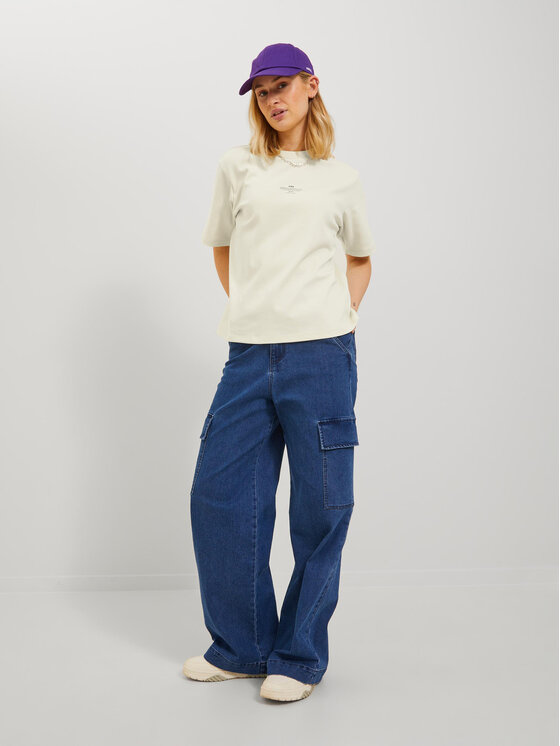 JJXX JJXX Majica 12241203 Écru Loose Fit
