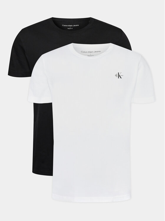 Calvin Klein Jeans Set 2 tricouri J30J320199 Colorat Regular Fit