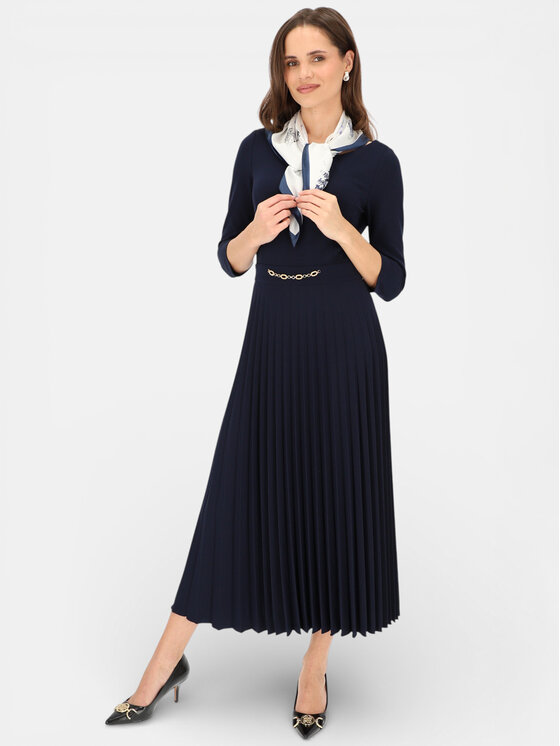 L’AF L’AF Sukienka wieczorowa Celine Granatowy Regular Fit