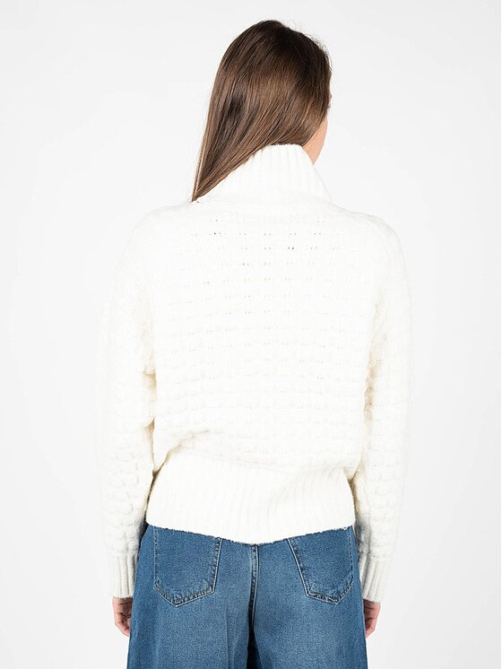 Silvian Heach Silvian Heach Maglione CVA22003LU Écru Oversize