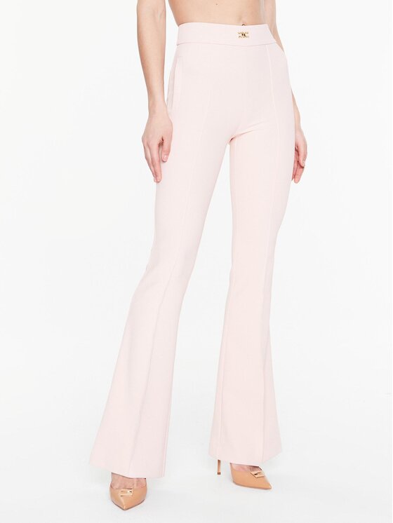 Pantaloni di tessuto PA-054-31E2-V250 Rosa Slim