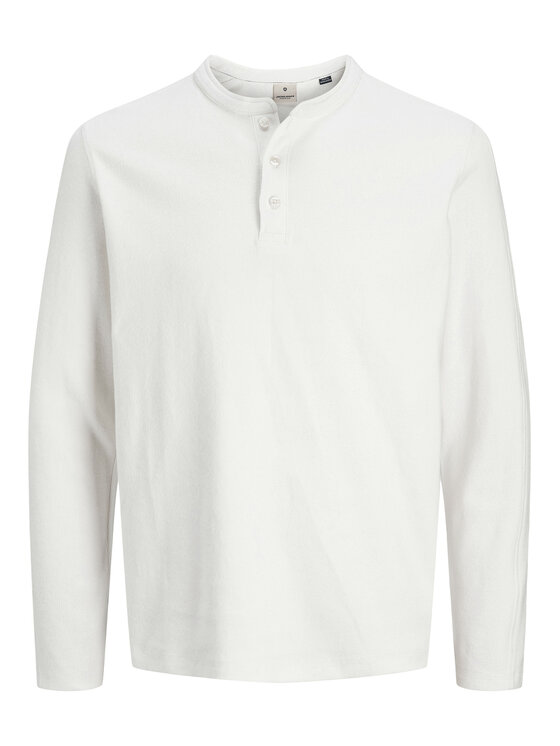 Jack & Jones Jack & Jones Longsleeve Blutyrell 12266583 Biały Regular Fit