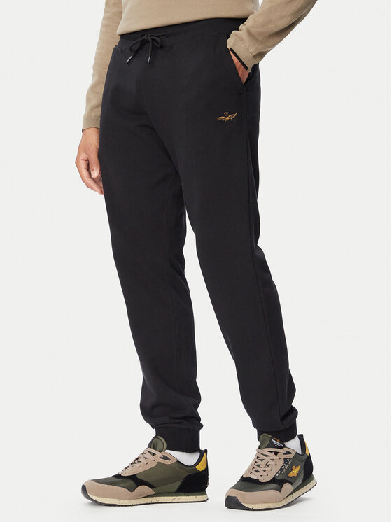 Aeronautica Militare Aeronautica Militare Долнище анцуг 262PF1008UF00662 Черен Regular Fit