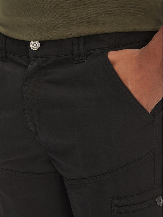 Aeronautica Militare Aeronautica Militare Παντελόνι υφασμάτινο 251PA1662CT3526 Μαύρο Regular Fit