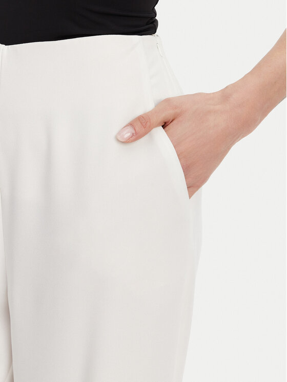 ACCESS FASHION ACCESS FASHION Palazzo hlače 53-5136-117 Bela Regular Fit
