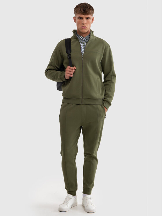 BIG STAR BIG STAR Bluza WLADOR_303_170 Khaki Comfort Fit