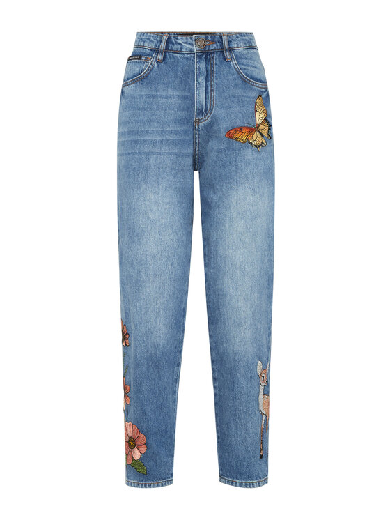 PHILIPP PLEIN PHILIPP PLEIN Jeans 26279 Blu Mom Fit