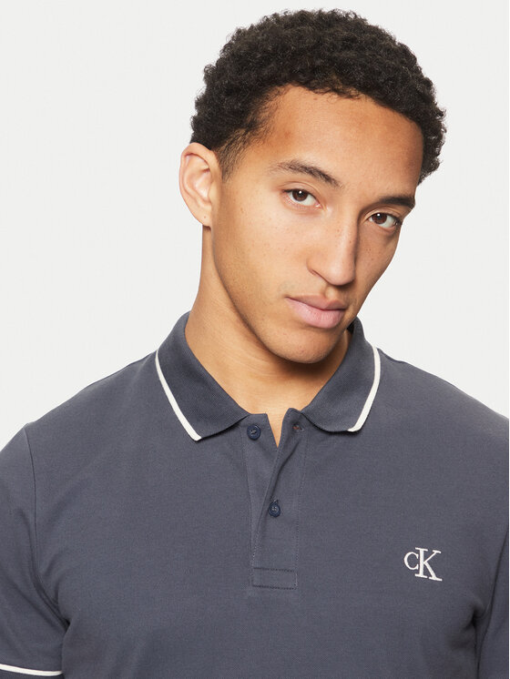 Calvin Klein Jeans Calvin Klein Jeans Tricou polo J30J315603 Bleumarin Slim Fit