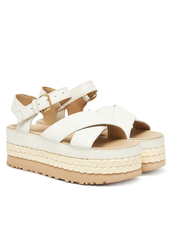 Ugg Ugg Sandali W Aubrey Ankle Strap 1169650 Écru