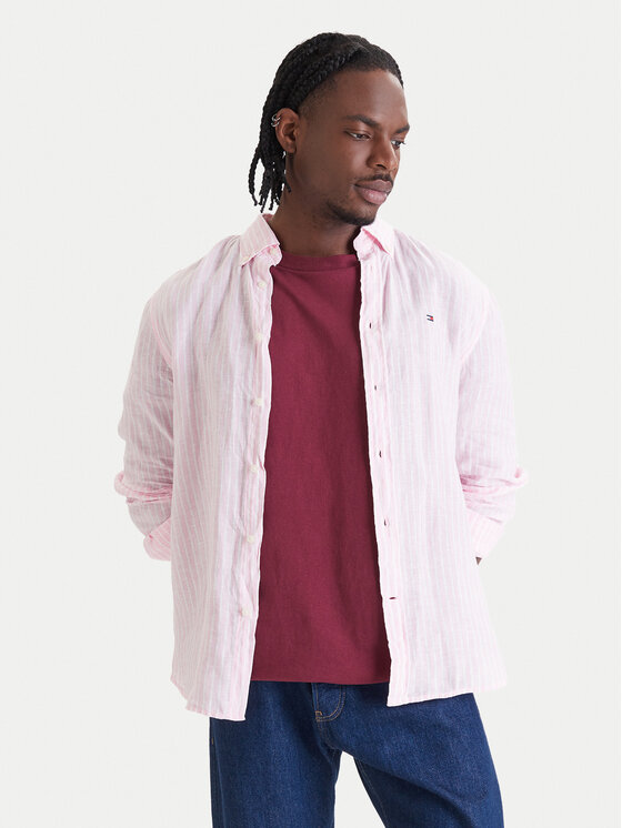 Tommy Hilfiger Tommy Hilfiger Särk Bengal MW0MW42400 Roosa Regular Fit