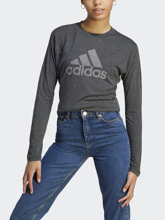 adidas adidas Bluse Future Icons Winners 3 IM2433 Grau Regular Fit