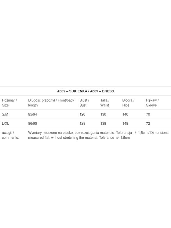 Awama Awama Sukienka dzianinowa A609 Szary