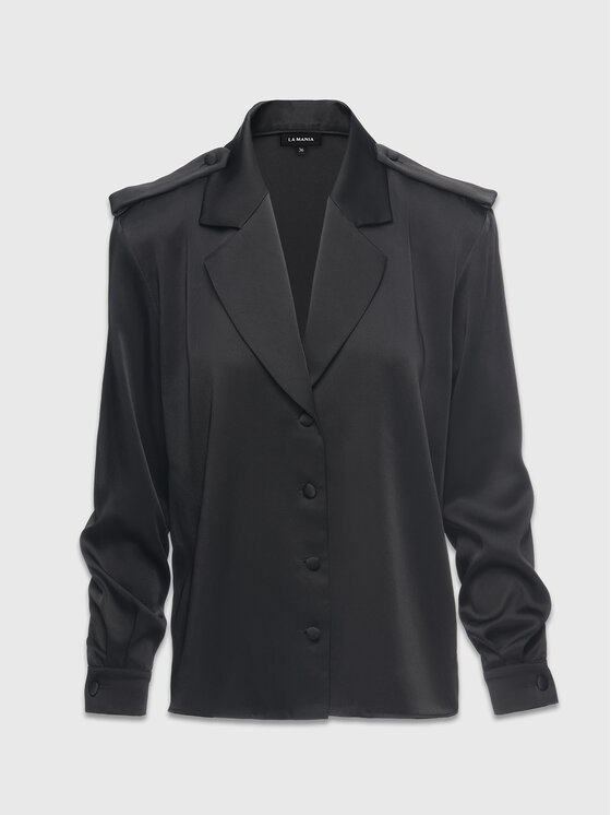 La Mania La Mania Camicia RETRO Nero Classic Fit