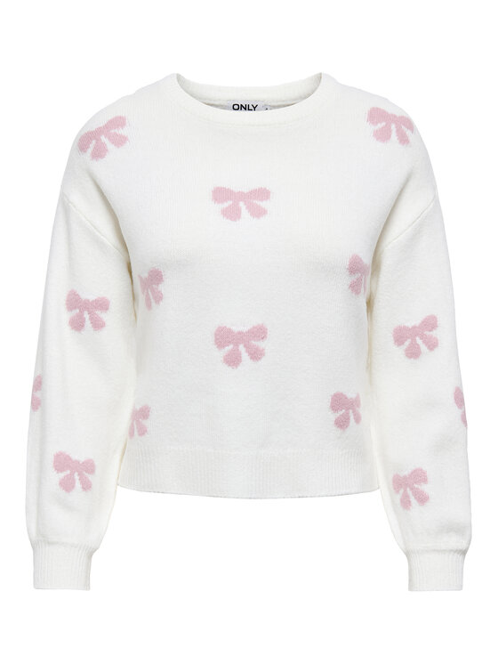 ONLY ONLY Pullover Bora 15360712 Weiß Regular Fit
