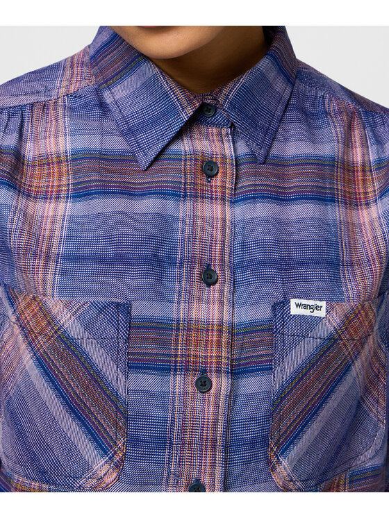 Wrangler Wrangler Koszula 112370788 Niebieski Regular Fit