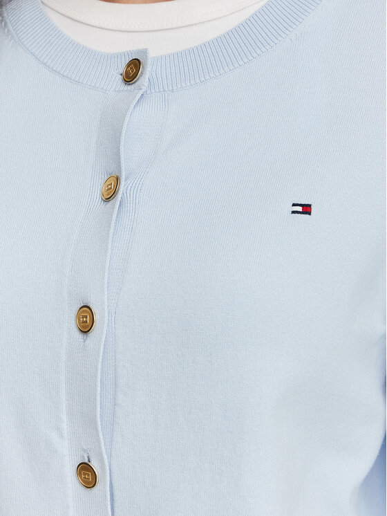 Tommy Hilfiger Tommy Hilfiger Кардиган WW0WW42370 Светлосиньо Regular Fit