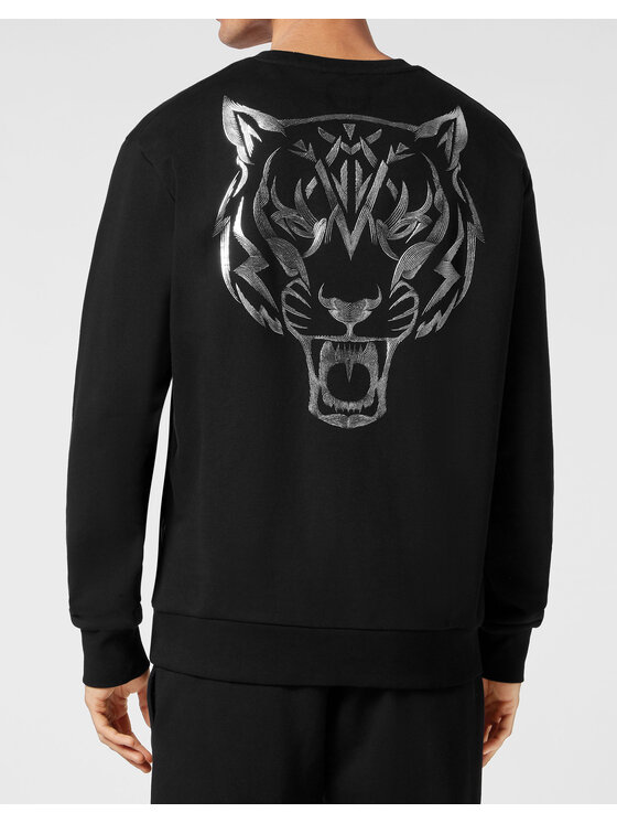 Plein Sport Plein Sport Longsleeve 13085 Czarny Regular Fit