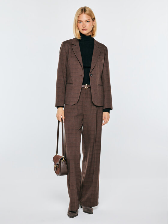 BIG STAR BIG STAR Marynarka MELANIE Brązowy Slim Fit