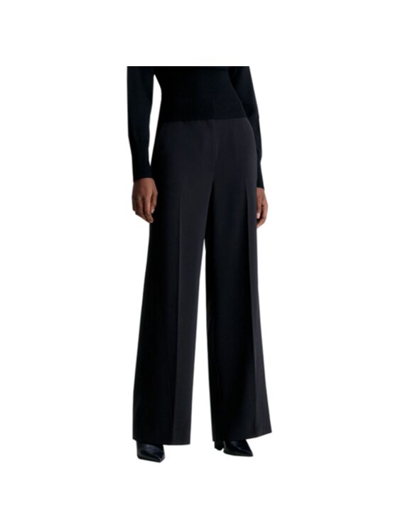 Calvin Klein Calvin Klein Kalhoty z materiálu STRUCTURE Černá Relaxed Fit