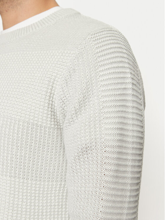 Jack & Jones Jack & Jones Sweter Hugo 12258607 Szary Regular Fit