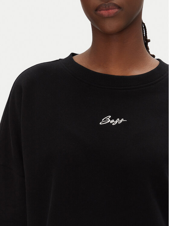 BOSS BOSS Pulóver C_Esweaty 50547974 Fekete Relaxed Fit