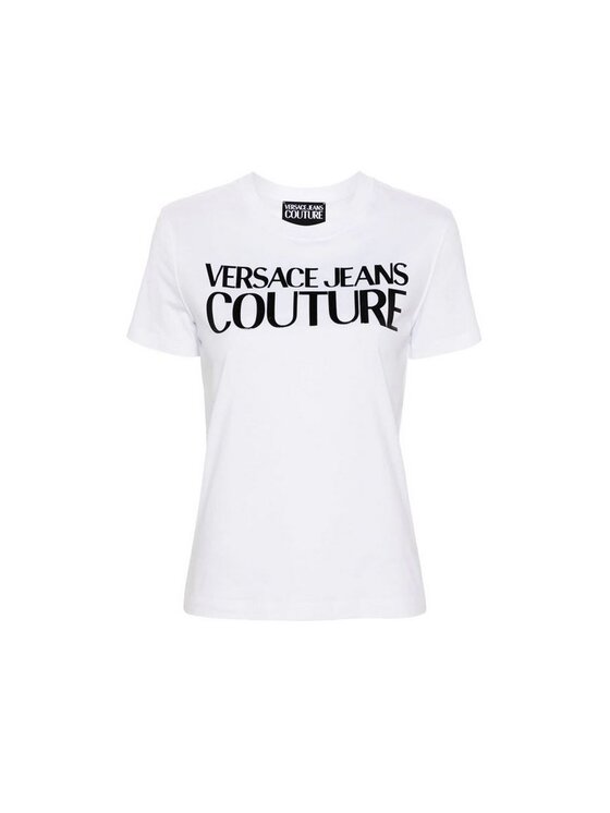 Versace Jeans Couture Versace Jeans Couture T-Shirt 77HAHE09 77DP613 003 Biały Regular Fit