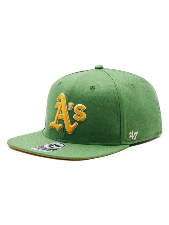 47 Brand Шапка с козирка MLB ASG Oakland Athletics Sure Shot Under 47 CAPTAIN BAS-SRSUC918WBP-FF87 Зелен