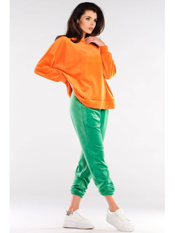 Awama Awama Bluza A410 Pomarańczowy Basic Fit