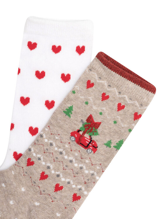 Jenny Fairy Jenny Fairy Set di 2 paia di calzini lunghi da donna 4WB-004-AW23 (2-pack) Multicolore