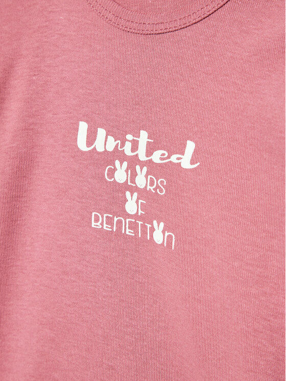 United Colors Of Benetton United Colors Of Benetton Bluza 3I9WA100T Roza Regular Fit