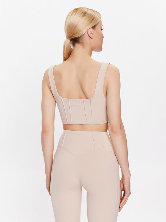 Guess Guess Marškinėliai Brigit V3GP02 MC04Z Smėlio Slim Fit