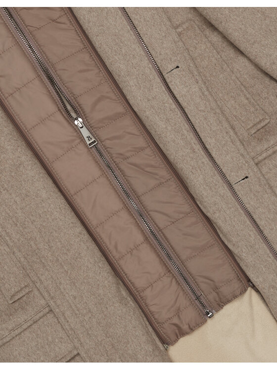 Borgio Borgio Płaszcz zimowy pontelongo Beżowy Slim Fit
