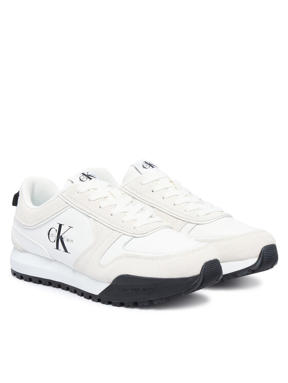 Calvin Klein Calvin Klein Tenisice Toothy Runner Irregular Lines YM0YM01461 Krem