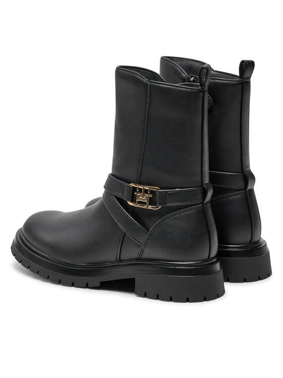 Tommy Hilfiger Tommy Hilfiger Μποτάκια T3A5-33574-1351 M Μαύρο
