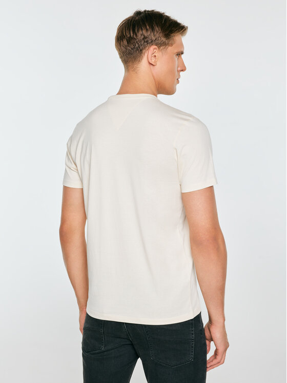 BIG STAR BIG STAR T-Shirt RENNER Kremowy Basic Fit