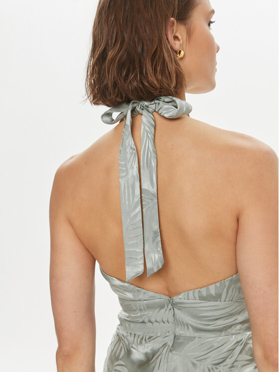 Guess Guess Sukienka wieczorowa Sl Aubree W4GK60 WFDF0 Zielony Regular Fit