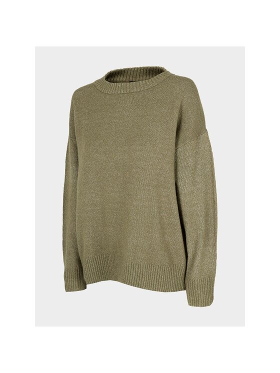 Outhorn Outhorn Sweter OTHAW22TSWEF003-43S Zielony Oversize