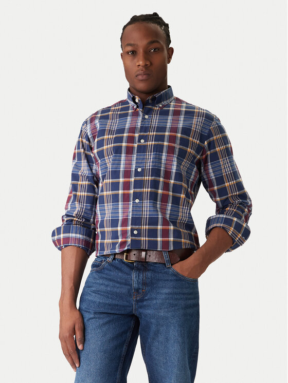 Gant Gant Košeľa 3250212 Tmavomodrá Regular Fit