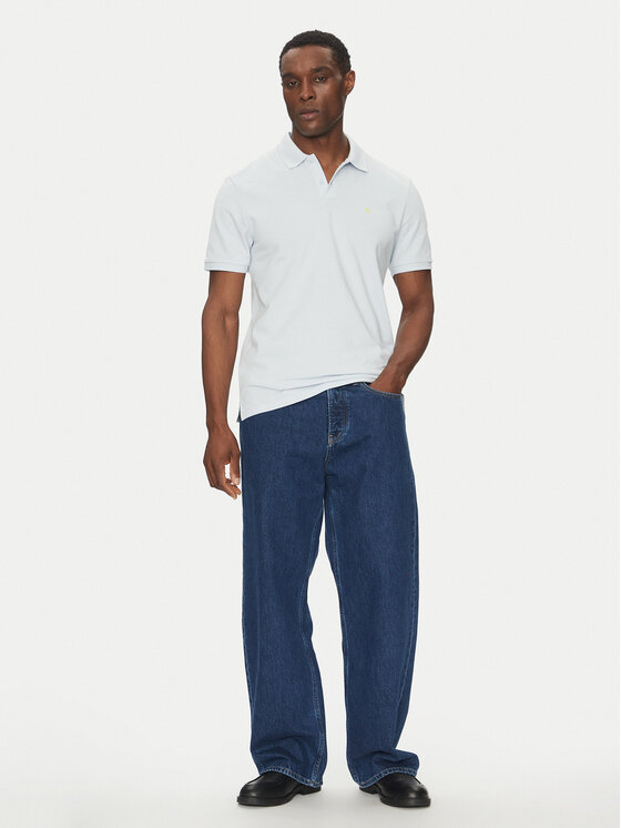 Calvin Klein Jeans Calvin Klein Jeans Polo majica LV040EM269 Svetlo modra Regular Fit