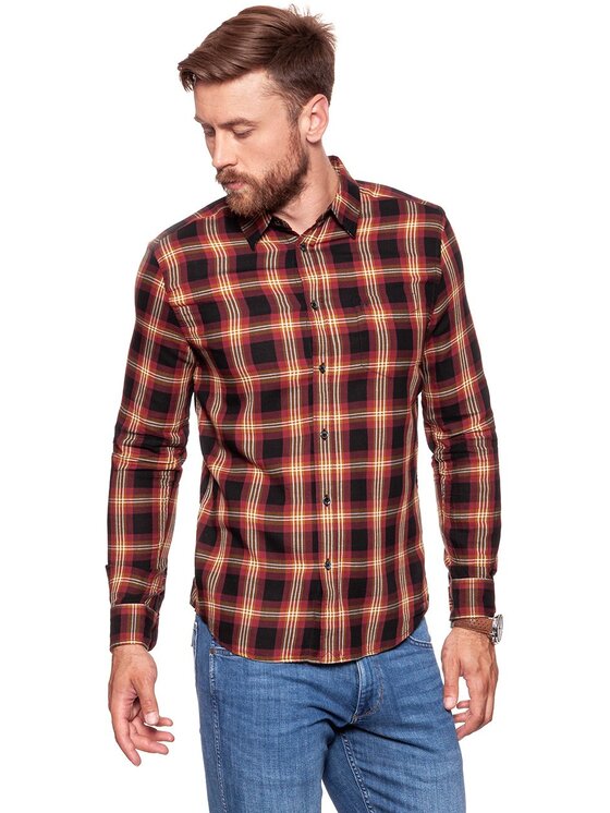 Wrangler Wrangler Koszula 1PKT SHIRT Biały Regular Fit