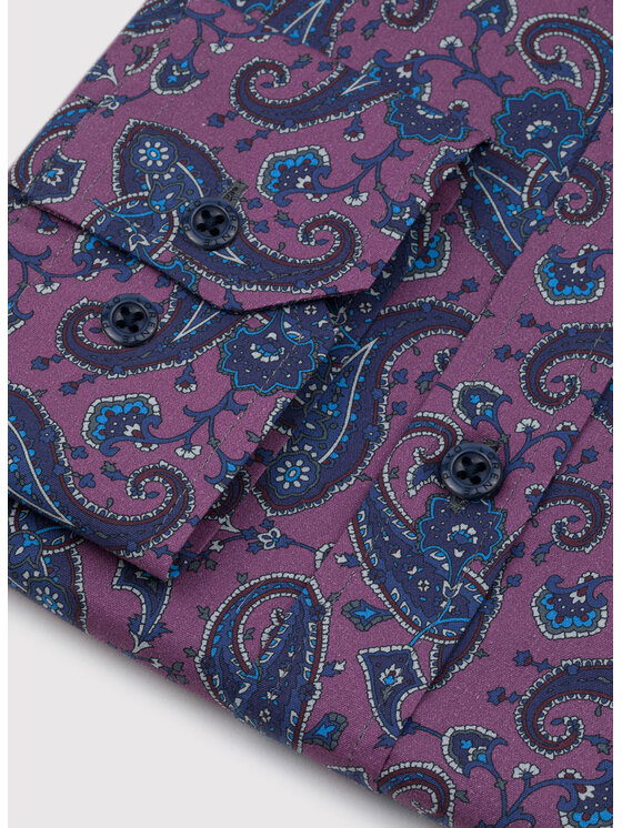 Pako Lorente Pako Lorente Koszula P22WF-1X-034 Fioletowy Slim Fit