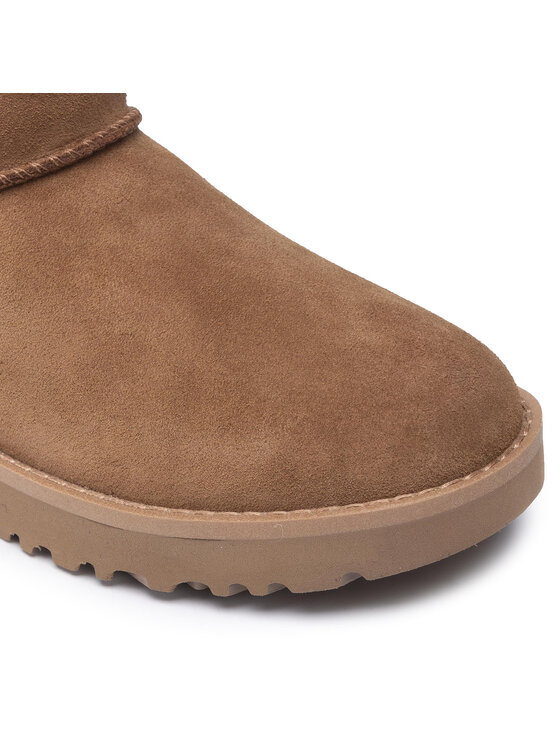 Ugg Ugg Śniegowce W Classic Mini Logo Zip 1122671 Brązowy