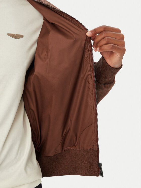 BOSS BOSS Kurtka bomber BOSS x ASTON MARTIN C-Skiles 180 50565023 Brązowy Regular Fit