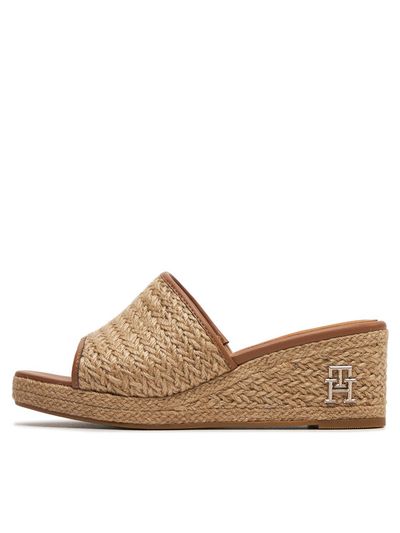 Tommy Hilfiger Tommy Hilfiger Espadrile Th Rope Wedge Sandal FW0FW07927 Bež