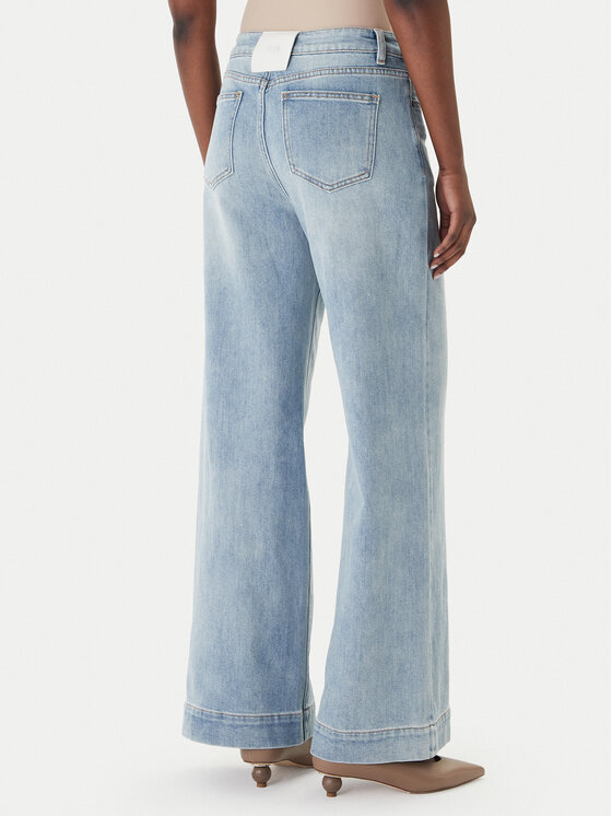 Eleh Eleh Blugi EL112 Albastru Wide Leg