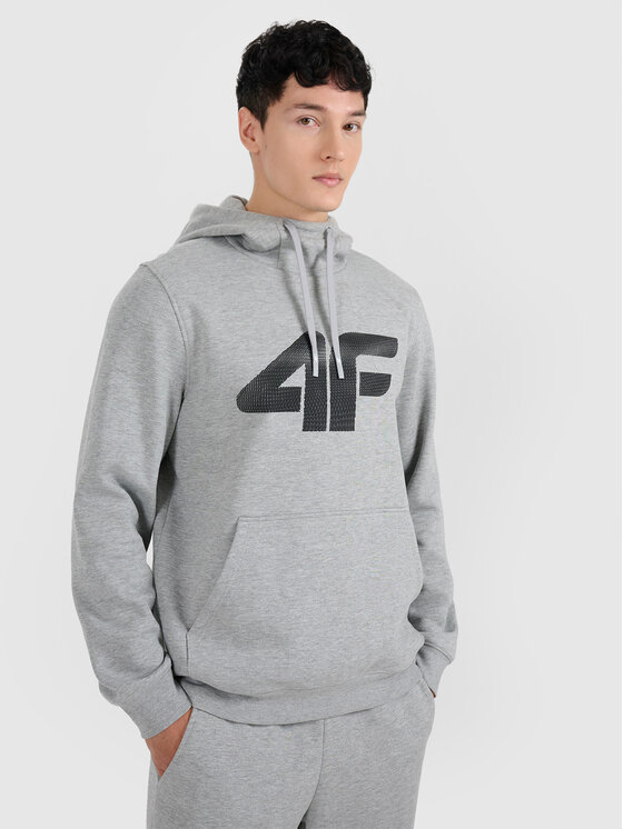 4F 4F Bluza NOS Szary jasny Regular Fit